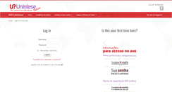 Desktop Screenshot of portal.unintese.com.br