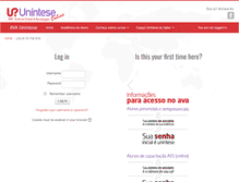 Tablet Screenshot of portal.unintese.com.br